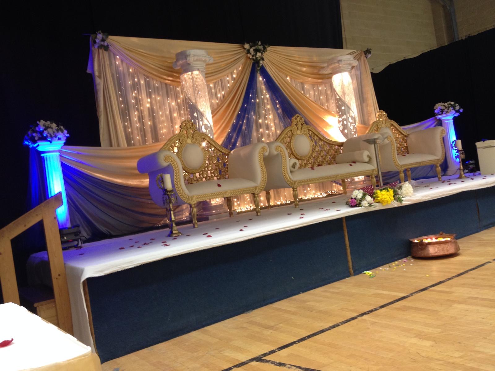 Peach & Blue Illuminated Stage