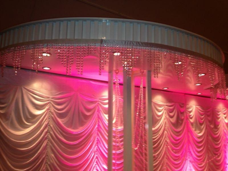 Pink Chandelier Drape Detail